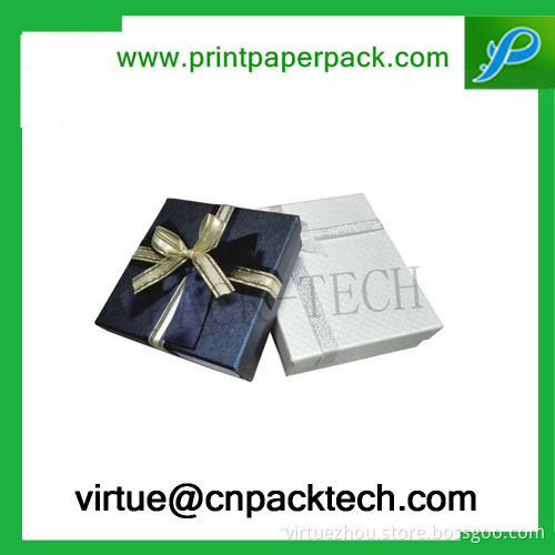 Custom Printed Rigid Packing Box & Lid Gift Jewelry Box